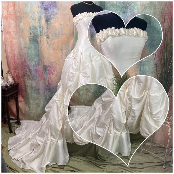 📌 Maggie Sottero Stunning Wedding dress w/ train - Picture 9 of 16